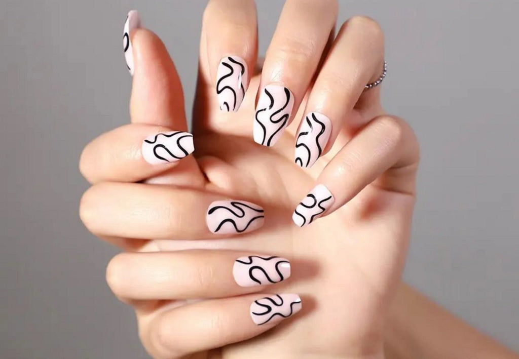 Best Squiggle Nail Art Design