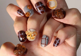 Teddy Bear Nails