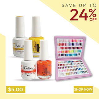 GELIXIR, QT & CARAMIA GEL & LACQUER BUNDLES