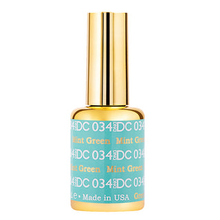 DND DC Gel Nail Polish Duo - 034 Green Colors - Mint Green