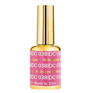 DND DC Gel Nail Polish Duo - 038 Pink Colors - Mahogany