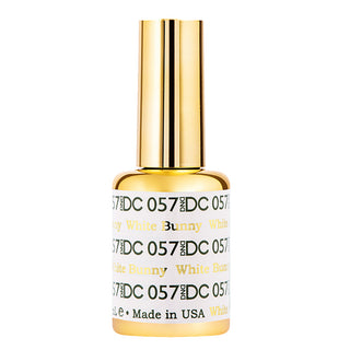 DND DC Gel Nail Polish Duo - 057 White Colors - White Bunny