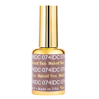 DND DC Gel Nail Polish Duo - 074 Brown Colors - Naked Tan