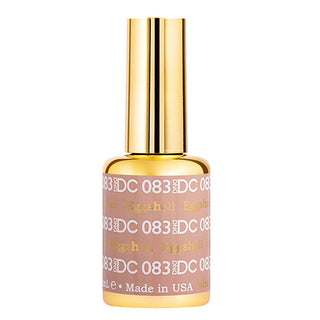 DND DC Gel Nail Polish Duo - 083 Neutral, Brown Colors - Eggshell