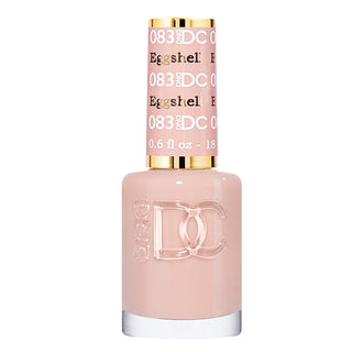 DND DC Gel Nail Polish Duo - 083 Neutral, Brown Colors - Eggshell