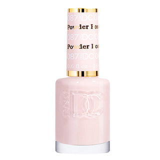DND DC Gel Nail Polish Duo - 087 Neutral, Beige Colors - Rose Powder