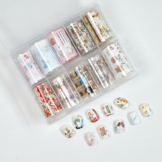 Nail Transfer Foil - Cute Aesthetic Animals