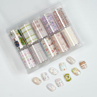 Nail Transfer Foil 1 - Spring Flower & Pattern - M364