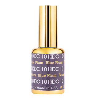 DND DC Gel Nail Polish Duo - 101 Purple, Gray Colors - Blue Plum