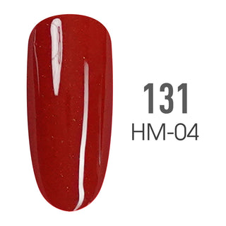 SNS Pro Gel Nail Polish Duo - 131 HM-04- RED PLUM