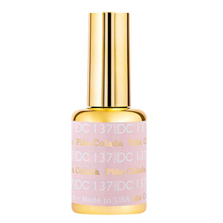 DND DC Gel Nail Polish Duo - 137 Pink, Neutral, Beige Colors - Pina Colada