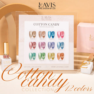 LAVIS Cat Eye CE10 (Ver1) - Gel Polish 0.5 oz - Cotton Candy Collection