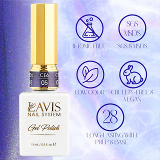 LAVIS Cat Eyes CE6 (Ver1) - 04 - Gel Polish 0.5 oz - Mysterious Land Collection