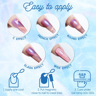 LAVIS Cat Eyes CE6 - 12 (Ver2)- Gel Polish 0.5 oz - Prism Pop Collection