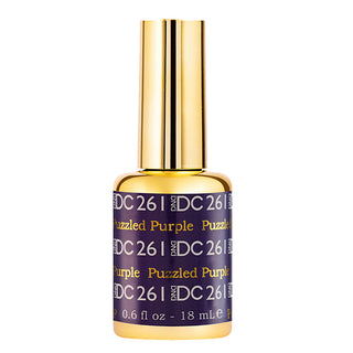 DND DC Gel Nail Polish Duo - 261 Purple Colors - Puzzled Purple