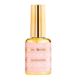 DND DC Gel Nail Polish Duo - 275 Orange, Coral Colors - Sandcastles