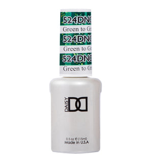 DND Gel Nail Polish Duo - 524 Green Colors - Green to Green