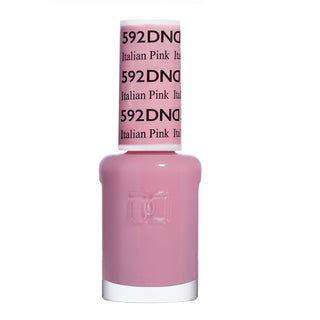 DND Gel Nail Polish Duo - 592 Pink Colors - Italian Pink