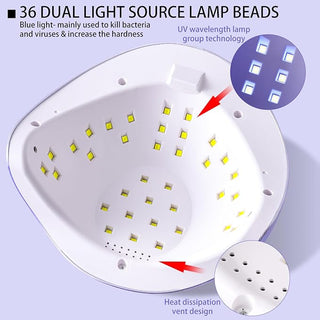 LED/UV Nail Lamps 108W 5X Plus - Purple