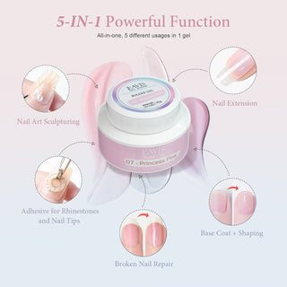 LAVIS Builder Gel In The Jar (ver 2) - 15 Pink Press - 30ml