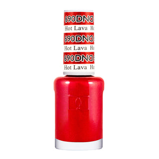 DND Gel Nail Polish Duo - 690 Red Colors - Hot Lava