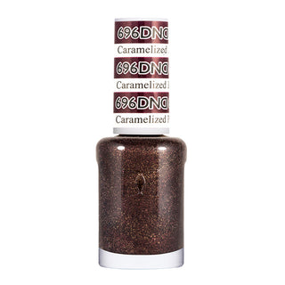 DND Gel Nail Polish Duo - 696 Brown Colors - Caramelized Plum