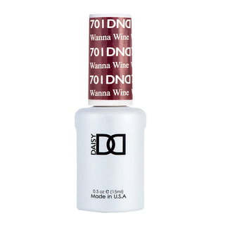 DND Gel Nail Polish Duo - 701 Purple Colors - Wanna Wine