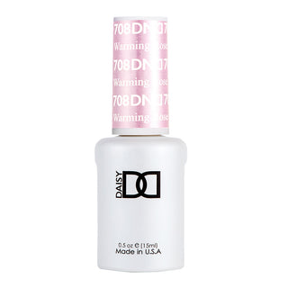 DND Gel Nail Polish Duo - 708 Pink Colors - Warming Rose