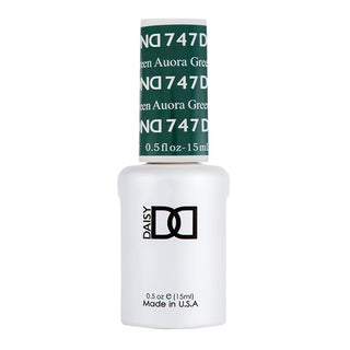 DND Gel Nail Polish Duo - 747 Green Colors - Aurora Green