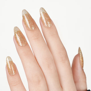 LDS Color Craze Gel Nail Polish - 977 Golden Age - Glitter Gel - 0.5oz