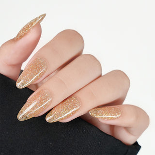 LDS Color Craze Gel Nail Polish - 977 Golden Age - Glitter Gel - 0.5oz