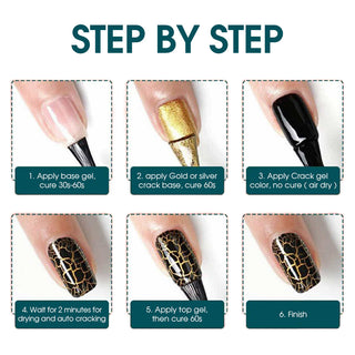 LAVIS Crack Gel 11 + Gold Crack Base Gel - 0.5 oz