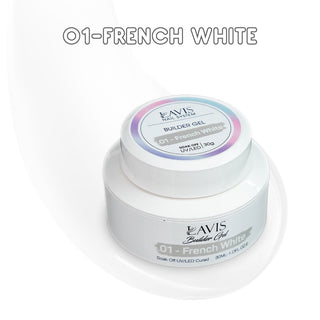 LAVIS Builder Gel In The Jar (ver 2) - 01 French White - 30ml