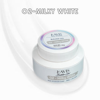 LAVIS Builder Gel In The Jar (ver 2) - 02 Milky White - 30ml