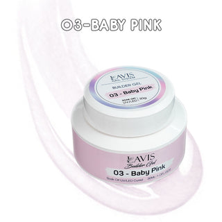 LAVIS Builder Gel In The Jar (ver 2) - 03 Baby Pink - 30ml