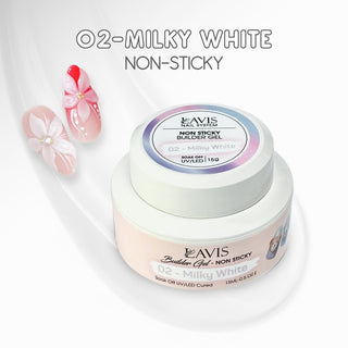 LAVIS Builder Gel Jar Non Sticky - 01 French White 15g