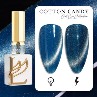 LAVIS Cat Eye CE10 - 08 (Ver1) - Gel Polish 0.5 oz - Cotton Candy Collection