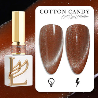 LAVIS Cat Eye CE10 - 12 (Ver1) - Gel Polish 0.5 oz - Cotton Candy Collection