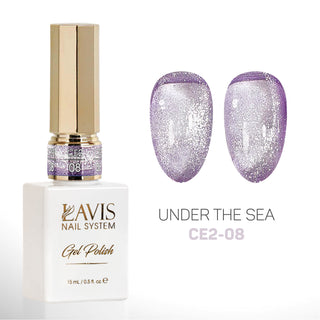 LAVIS Cat Eyes CE2 - 08 - Gel Polish 0.5 oz - Under The Sea Collection