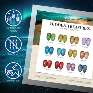 LAVIS Cat Eyes CE8 - Gel Polish 0.5 oz - Hidden Treasures Collection