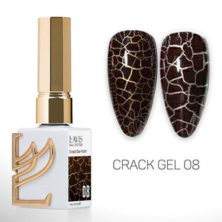LAVIS Crack Gel Base Set 14 Colors - 0.5 oz