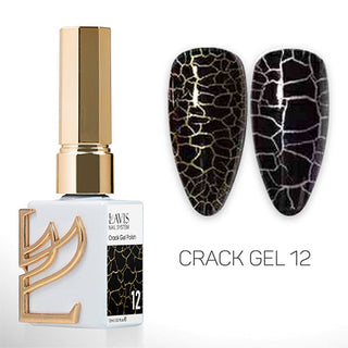 LAVIS Crack Gel Base Set 14 Colors - 0.5 oz