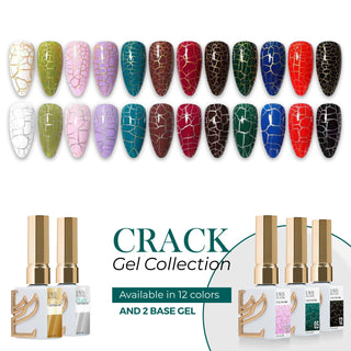 LAVIS Crack Gel 11 + Gold Crack Base Gel - 0.5 oz