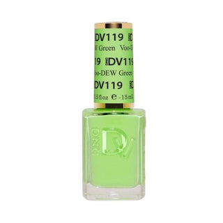 DND DV 119 Voo-DEW Green - DND Diva Gel Polish & Matching Nail Lacquer Duo Set