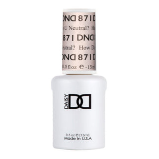 DND Gel Nail Polish Duo - 871 How Do U Neutral? - DND Sheer Collection