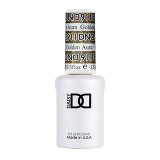 DND Gel Nail Polish Duo - 911 Golden Aura - DND Super Glitter Collection
