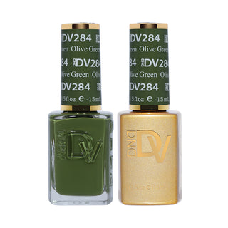 DND DV Gel Nail Polish Duo - 284 Olive Green