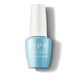 OPI Gel Nail Polish Duo - E75 Can't Find My Czechbook - Blue Colors