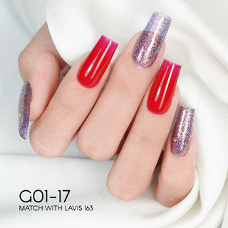 LAVIS Glitter G01 - 17 - Gel Polish 0.5 oz - Galaxy Collection