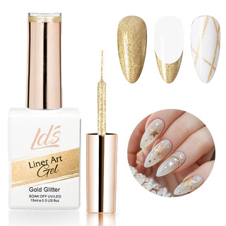 LDS Liner Art Gold Glitter